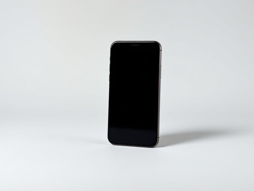 iPhone em fundo escuro sofisticado, apresentado em destaque